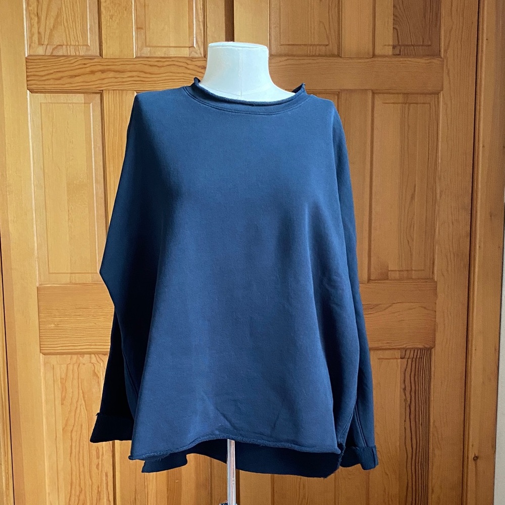 Frank & Eileen Navy Blue Dolman Sleeve Sweatshirt